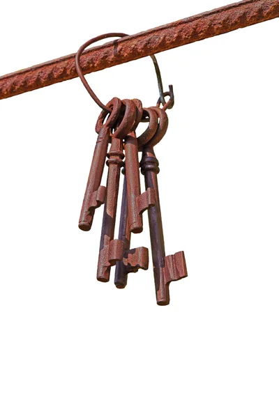 Five rusty keys — Stock Photo, Image