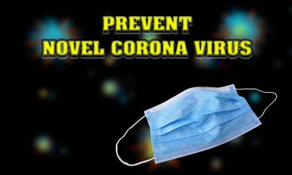 Одягніть маску і запобігайте новелу Corona Virus — стокове фото