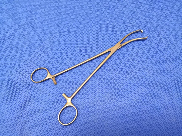 Medical Surgical Instrument Vulsellum Forceps Using For Obstetrics And Gynecology Procedure