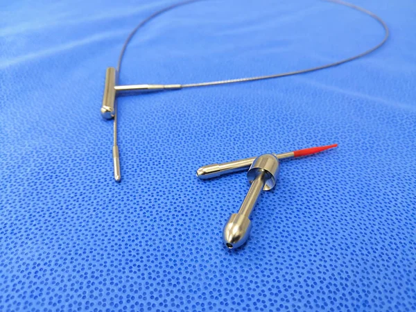 Imagen Primer Plano Del Conjunto Instrumentos Quirúrgicos Venas Varicosas —  Fotos de Stock
