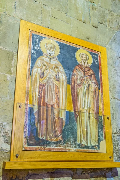 La vecchia icona nella Cattedrale di Svetitskhoveli — Foto Stock
