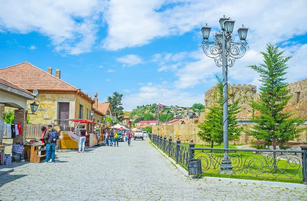 La ciudad turística de Mtskheta — Foto de Stock