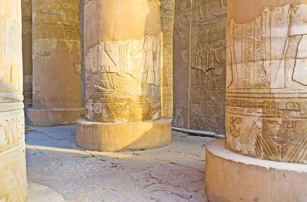 In de Egyptische tempel — Stockfoto