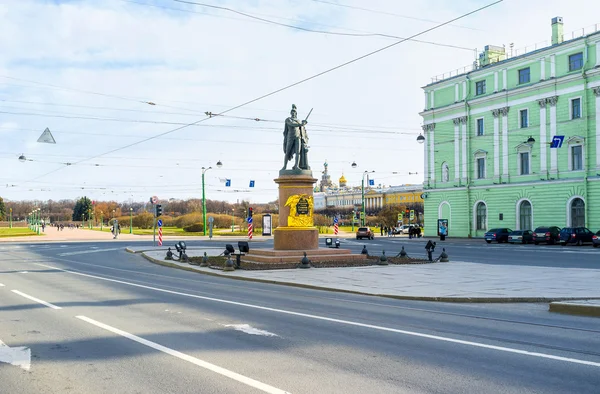 Памятник Александру Суворову в Петербурге — стоковое фото