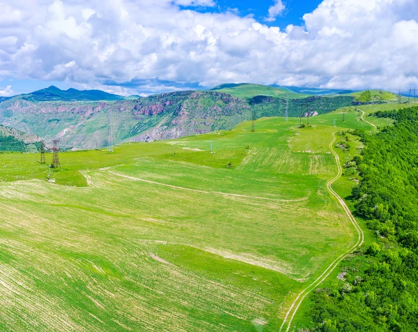 Die Landwirtschaft landet in den Bergen — Stockfoto