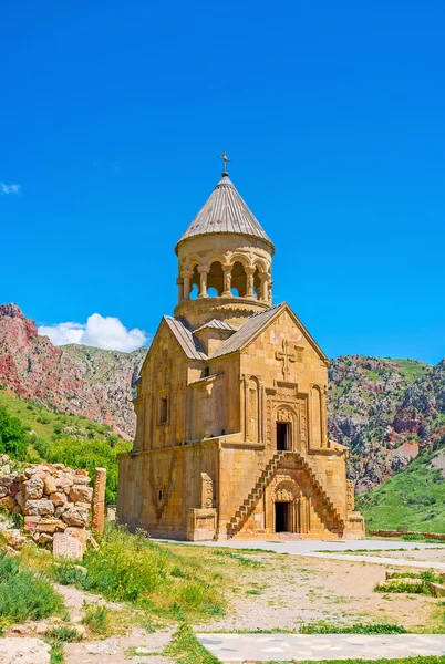 Średniowieczny kościół w kanionie Amaghu — Zdjęcie stockowe