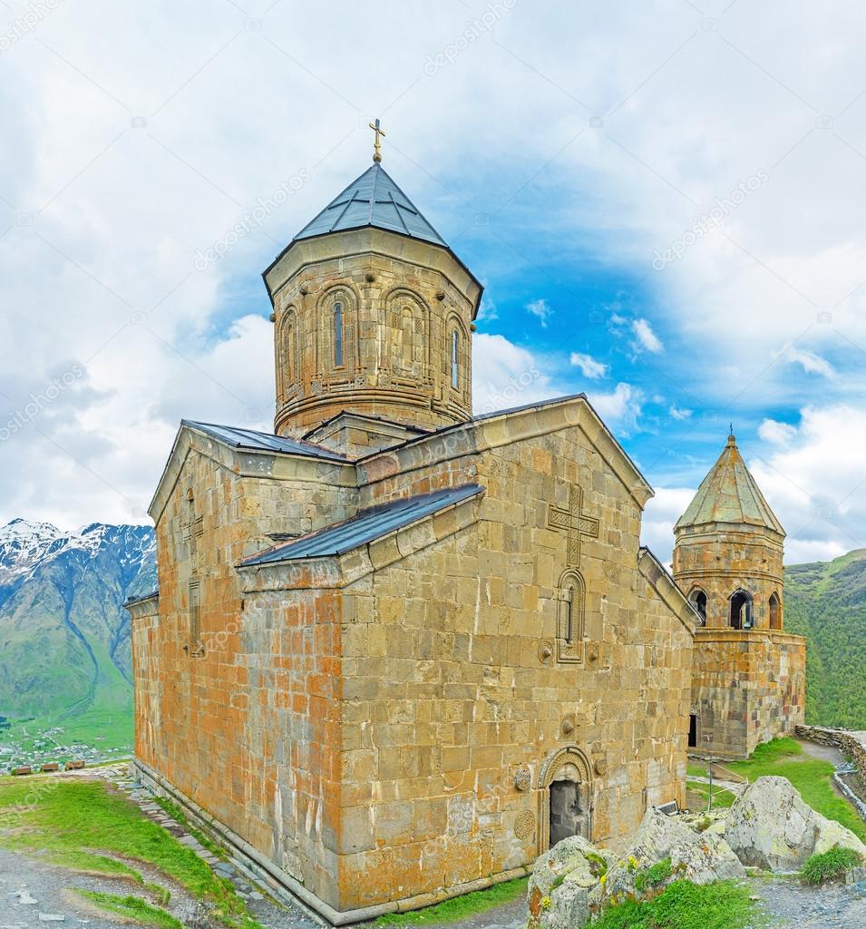 The Church on the way to Kazbek Mount
