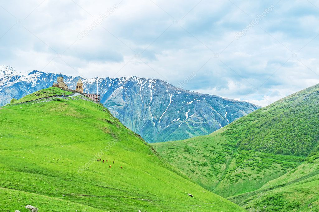 The mountains of Kazbegi National Park