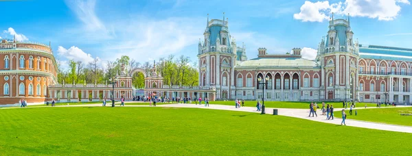 O estilo gótico da residência real de Tsaritsyno — Fotografia de Stock