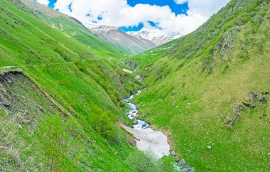 Kazbegi'deki en yüksek yerleşim yeri