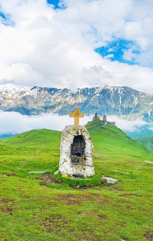 The Holy places in Kazbegi