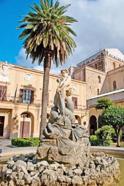 La fuente de Tritón en Monreale —  Fotos de Stock