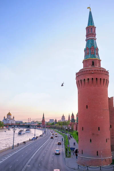 A Torre Moskvoretskaya de Moscou Kremlin — Fotografia de Stock