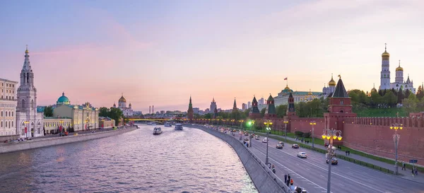 Панорама с Москвой — стоковое фото