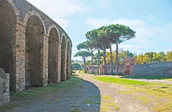 Der Platz des Amphitheaters in Pompeji — Stockfoto
