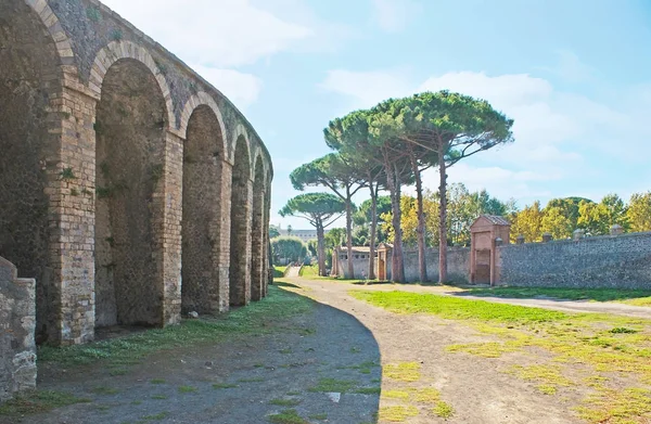 La piazza dell'Anfiteatro di Pompei — Foto Stock