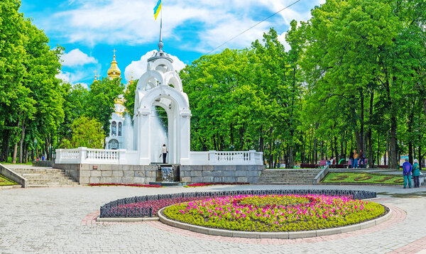 The greenery in Viktory Square