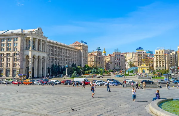 Kiev bağımsızlık Meydanı mimarisi — Stok fotoğraf