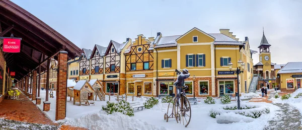 Panorama of the Dutch Style neighborhood — Stock Photo, Image