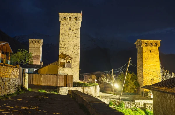 The street with towers — Stock Photo, Image