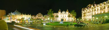 Gece görünümü, Casino Meydanı, Monte Carlo