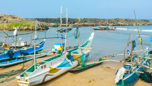 Le port de pêche d'Hikkaduwa — Video