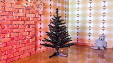 Noel ağacının süslemesi.