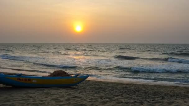 La puesta de sol en Negombo — Vídeos de Stock