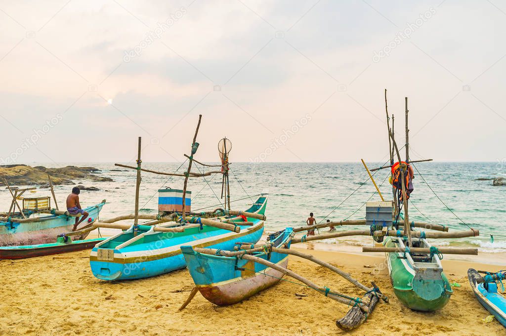 The fishing boats' beach