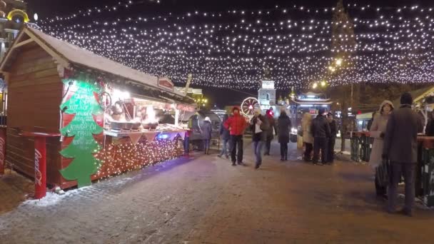 El mercado de Navidad — Vídeo de stock