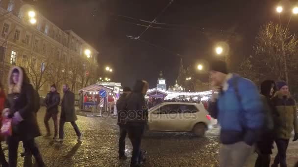 A feira de Natal — Vídeo de Stock