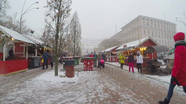 La rue Vladimirskaya pendant Noël — Video