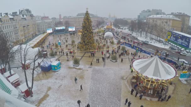 Рождественский фестиваль — стоковое видео