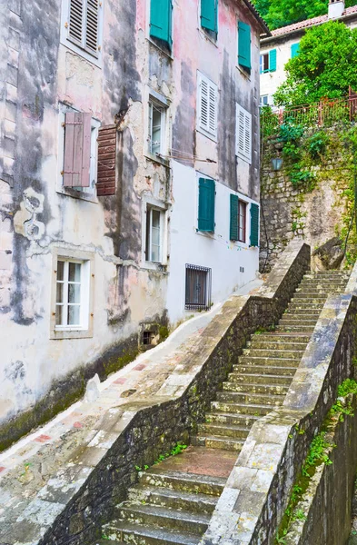 The street with the staircase — Stock Photo, Image