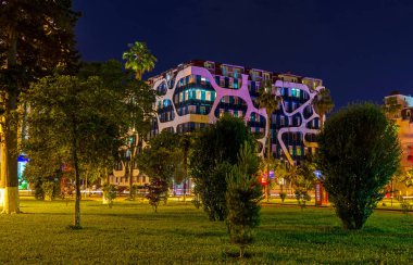 Şehirdeki parkta.