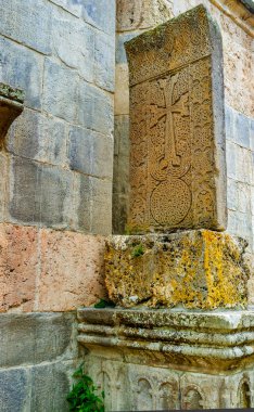 Khachkar karmaşık desenleri