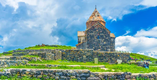 Комплекс монастиря на Севанський півострів — стокове фото
