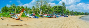 Weligama balıkçılık liman Panoraması