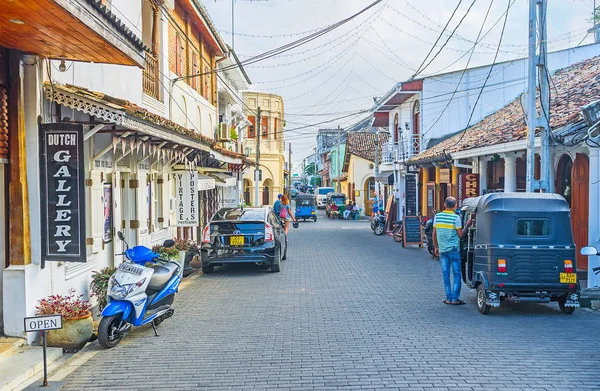 The tourist street of Galle — Stock Photo, Image