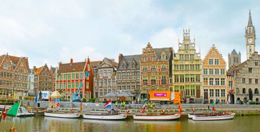 The cityscape of Ghent clipart