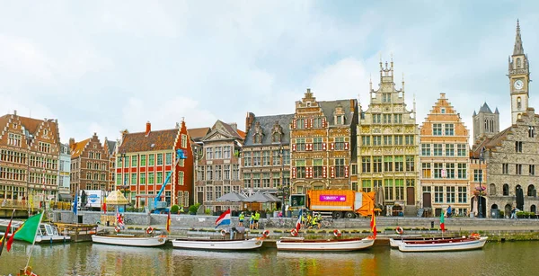 A paisagem urbana de Ghent — Fotografia de Stock