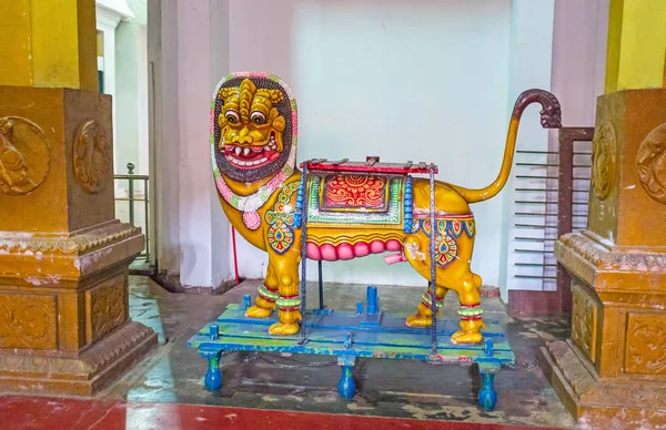 A escultura de templo do leão — Fotografia de Stock