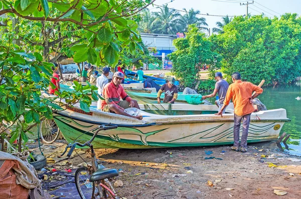 Los pescadores en el trabajo — Foto de Stock