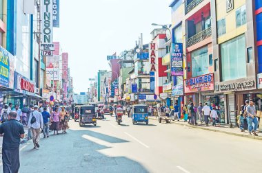 Colombo alışveriş sokaklarına