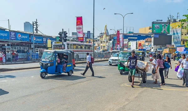 stock image The noisy streets of Colombo