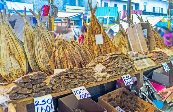 El puesto de pescado seco — Foto de Stock