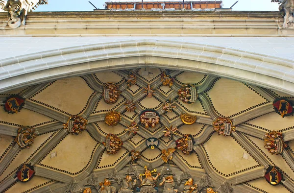 The old reliefs on Munster Cathedral — Stock Photo, Image