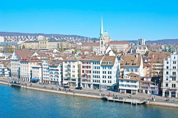 Zurich from the Lindenhof — Stock Photo, Image