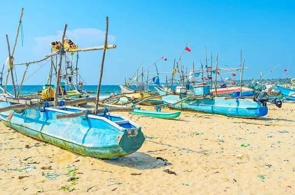 Traditional fishing in Sri Lanka — Stock Photo, Image