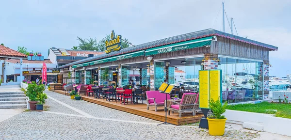 Cafe di pelabuhan Kemer — Stok Foto